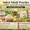 Image Shown Safed Musli Powder vs Other Ayurvedic Supplements: Which One Is Better?